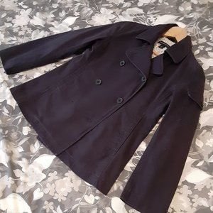 Land's End Navy DB Pea Coat - girls size 7/8